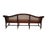 Authenticated Antique Federal Mahogany Caned Settee Sofa, Circa 1800–1815 – Serpentine Back, Reeded Scroll Arms & Original Brass Casters For Sale - Image 9 of 18