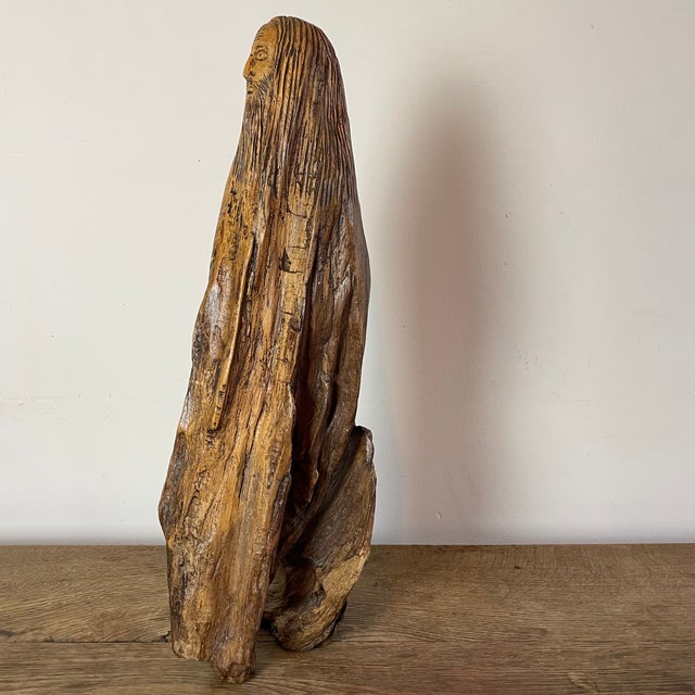 Wood Folk Art Naïve Sculpture in Root Wood, 1800s For Sale - Image 7 of 16