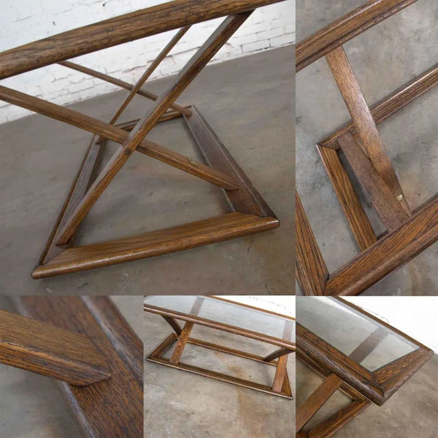 Vintage StavOak Coffee Table From Jack Daniels’ Barrel Staves by Jobie G. Redmond 1981 For Sale - Image 10 of 12