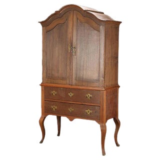Swedish Two-Part Cupboard, 1700s For Sale