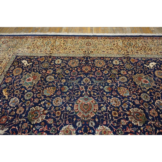 .Mid 20th Century Persian Tabriz with Hunting Design