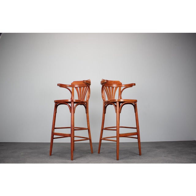 - Made in Czech republic, - made of wood, - good original condition, - shows signs of use, - seat height is 76 cm.