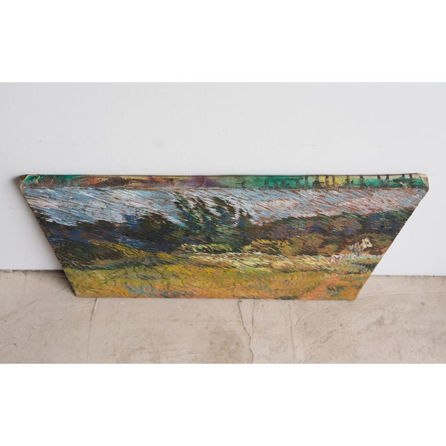 Vintage Expressionist Landscape, Original Oil Painting by Leonard Bennetts, C. 1970s For Sale - Image 11 of 14