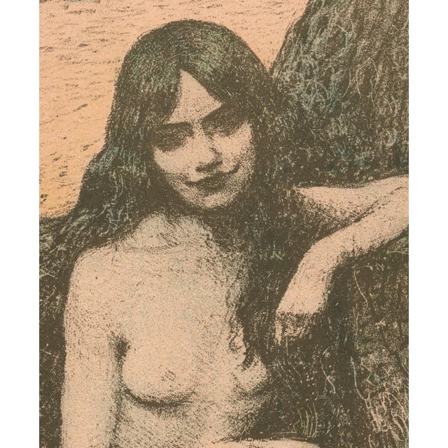 Charles Guérin, Sirène, 1899, Original Lithograph For Sale - Image 3 of 11