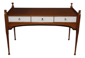 Lacquer Flat Desk with 3 Drawers from Maison Gauthier, 1960s