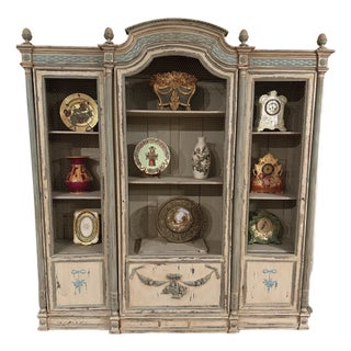 1920s Gorgeous French Provincial Etagere Cabinet For Sale