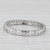 Modern 0.47ctw Diamond Eternity Circle Pendant 14k White Gold Floating Drop For Sale - Image 3 of 6