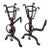 Late 19th Century Cast Iron Fire Place Andirons For Sale
