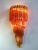 1980s Italian Sconces with 41 Amber Colored Glasses, 1980s, Set of 2 For Sale - Image 5 of 7