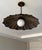Handcrafted Black Antique Brass Finish Pendant Light, Unique Brass Ceiling Light, Milk Glass Globe, Vintage Home Decor For Sale - Image 9 of 10