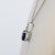 Minimalist Blue Sapphire Pendant With Earth Mined Diamond Accent: Solid 14k Gold For Sale In Columbus - Image 6 of 8