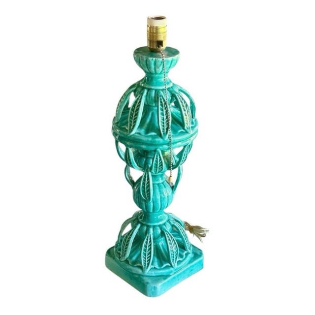Vintage Manises Lamp in Ceramic, 1960 For Sale - Image 4 of 7