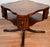 Wood 1930 English Regency Mahogany & Leather Top Center Table / Hall Table For Sale - Image 7 of 15