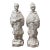 Vintage Pair Chinese Emperor Empress Asian Figure Couple Statues, 1979 For Sale