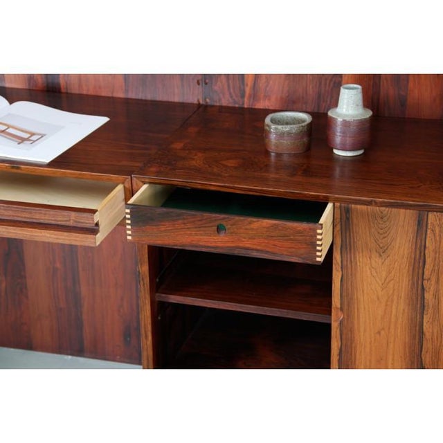 Rosewood Wall Shelving Unit by Poul Cadovious for Cado, 1960s For Sale - Image 12 of 18