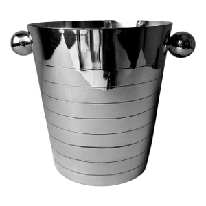 1950s Art Deco French Stainless Steel Champagne Bucket