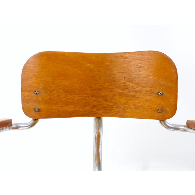 Vintage Bauhaus Tubular Steel Chair For Sale - Image 12 of 18