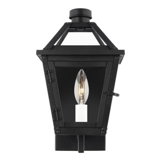 Chapman & Myers by Visual Comfort Studio Hyannis Extra Small Wall Lantern, Textured Black For Sale