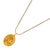 Gold Golden Warrior Goddess Medallion Necklace For Sale - Image 8 of 12