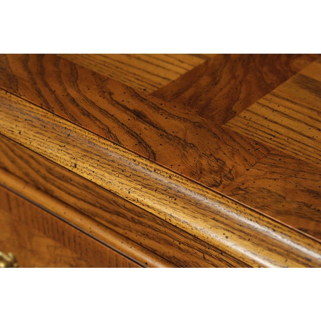 Baker Queen Traditional Oak And Walnut Sideboard Buffet For Sale - Image 9 of 12