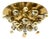 Large Space Age Sputnik Ceiling Lamp in Brass from Cosack Leuchten, 1970s For Sale