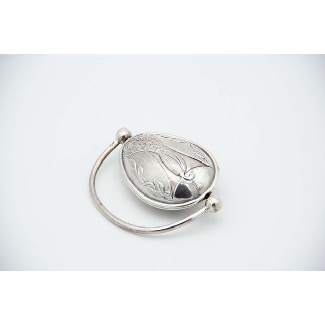 Children's Rattle in Silver with Reliefs For Sale - Image 3 of 3