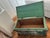 The ultimate trunk! Original white and green scraped paint. Super solid construction - wood and metal. Probably used for...