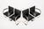 Mid-Century Modern Mid Century Modern Black Brno Chairs by Mies Van Der Rohe for Knoll Set of 4 For Sale - Image 3 of 12