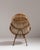 1960s French Tan Bamboo Upholstered Bowl Chair For Sale In Greensboro - Image 6 of 15