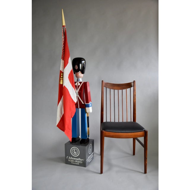 Mid-Century Modern Monumental Royal Danish Guardsman with Flag by Kay Bojesen, 1950s For Sale - Image 3 of 14
