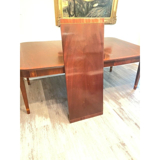 Brown Vintage English Mahoganny Extention Table For Sale - Image 8 of 11