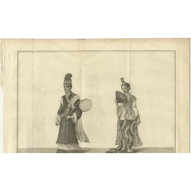Burmese Minister and Wife in Ceremonial Dress, 1800, Paper For Sale - Image 4 of 10