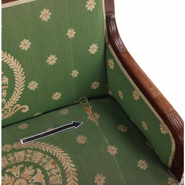 French Restoration Mahogany & Crotch Mahogany Sofa, C. 1840, For Sale In New York - Image 6 of 7