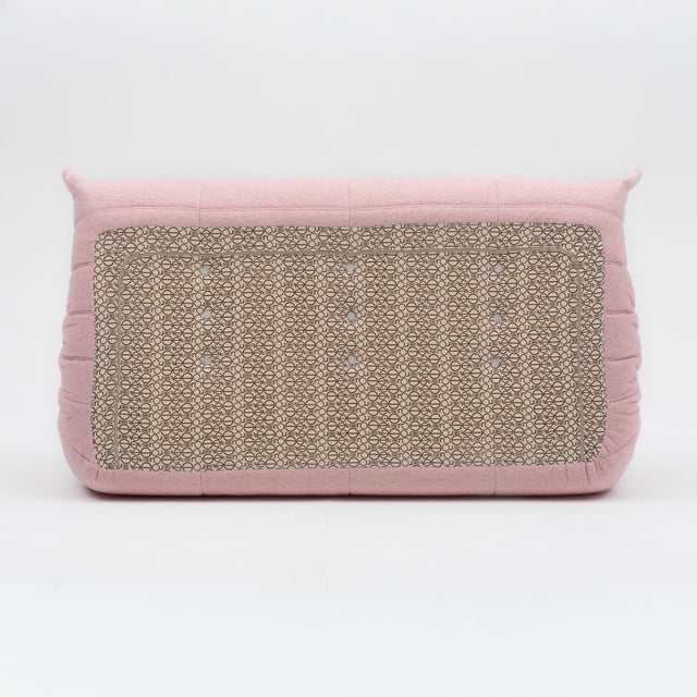 Authentic Ligne Roset Togo 3-Seater in Soft Flamingo Bouclé - Restored & Sourced in Europe For Sale - Image 15 of 18