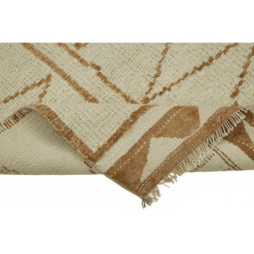 Beige Bohemian Runner Rug For Sale - Image 6 of 7
