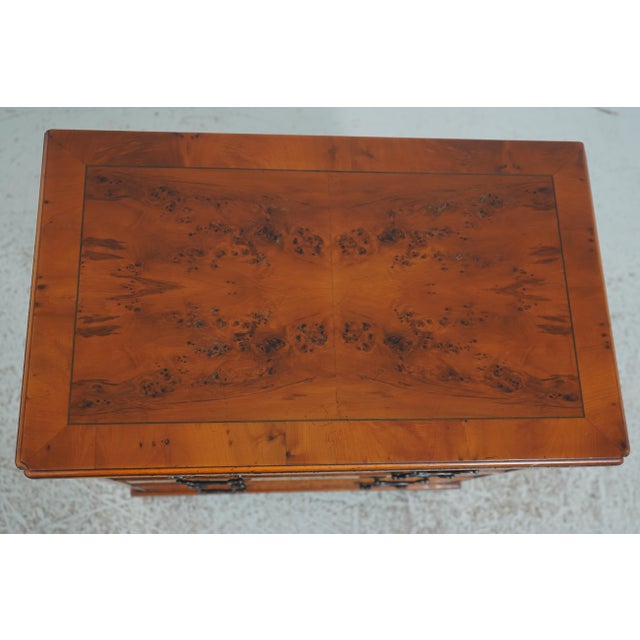 Wood English Yew Wood George III Style Bachelor Chest For Sale - Image 7 of 18