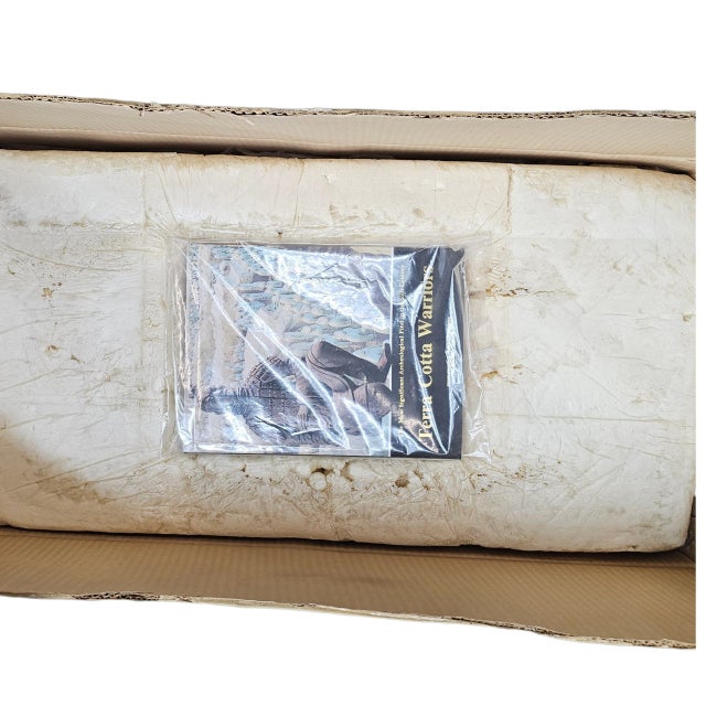 Rare Lintong Museum Terracotta Warrior Figurine Set With Horse & Archival Booklet – 5 Pieces For Sale - Image 16 of 16