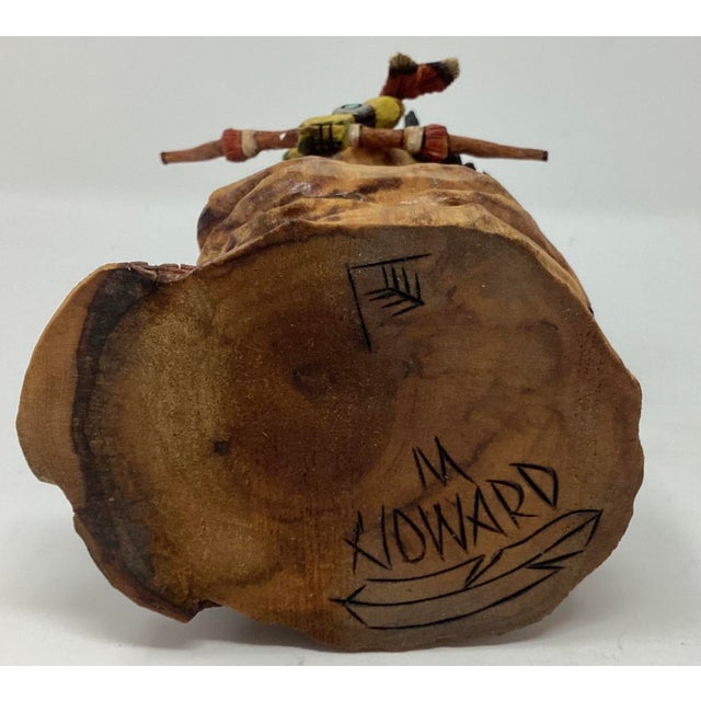 Late 20th Century Native American Hopi Chasing Star Katsina Doll by Milton Howard (B. 1964) For Sale - Image 5 of 5