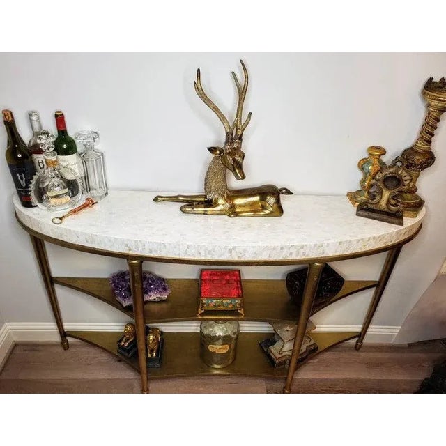 Huge 1960s/1970s Sarreid Hollywood Regency Brass Stag Deer Statue For Sale - Image 9 of 11