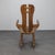 Brutalist Rocking Chair in Oak attributed to De Puydt, 1970s For Sale - Image 4 of 9