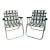 Vintage Rio Backyard Collection Aluminum Webbed Patio Chairs, Pair For Sale