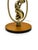 Art Deco Sculptural Brass Table Lamp with Female Figure, Sweden, 1940s For Sale - Image 3 of 9