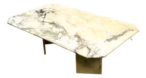 Vintage Pink and Gray Marble Coffee Table, Italy, 1980s