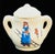 Vintage Japan Childrens Mini Lusterware Tea Set Dutch Boy Girl Pearlescent Toy For Sale - Image 9 of 12