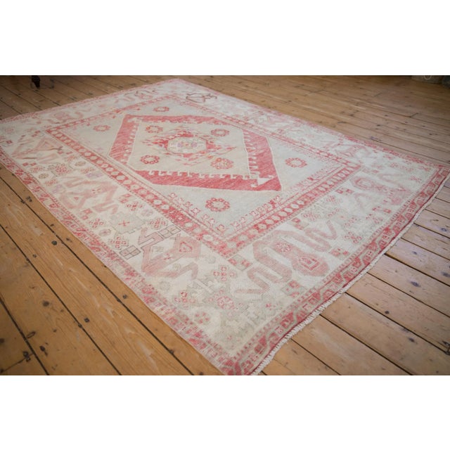 Vintage Distressed Oushak Carpet - 5'9" X 8'1" For Sale In New York - Image 6 of 12