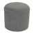 Textile Limited Edition Custom Modern Pouf in Grey Faux Shearling For Sale - Image 7 of 7
