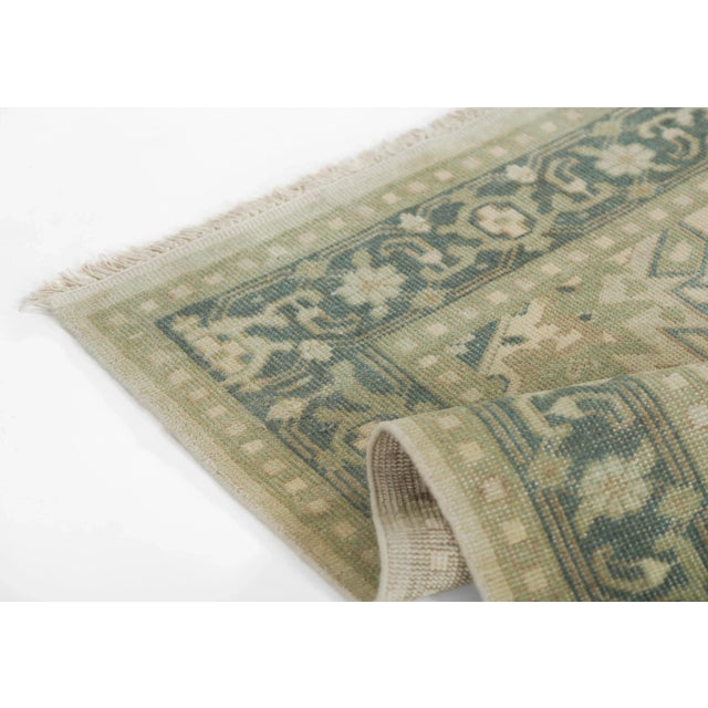 Erin Gates by Momeni Concord Green Hand Knotted Wool Area Rug 8'9" X 11'9" For Sale - Image 10 of 11