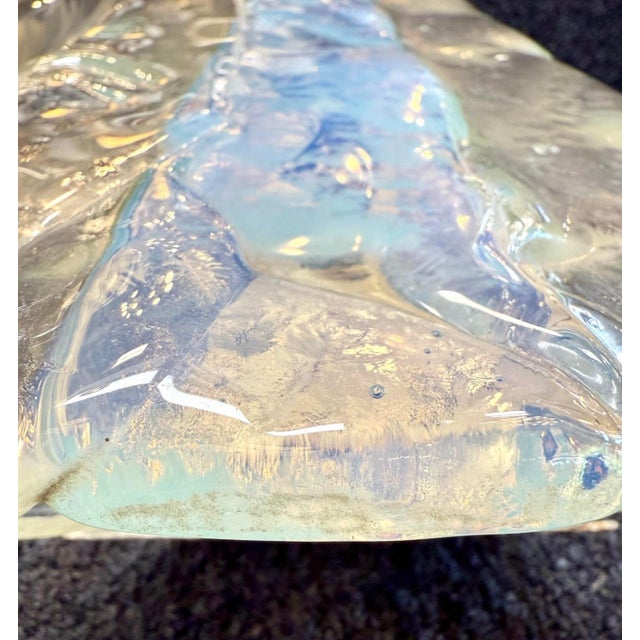 Glass 1970s Italian Murano Glass Wall Sconces by Mazzega - Set of 3 For Sale - Image 7 of 10