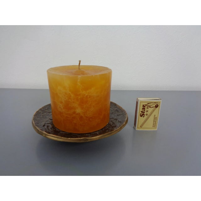 Brutalist Bronze Candleholder, 1960s For Sale - Image 11 of 13