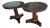 Baker Black Marble and Wood Side Tables For Sale